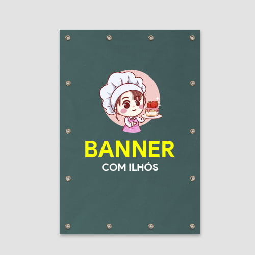 Banner em Lona com Ilhós