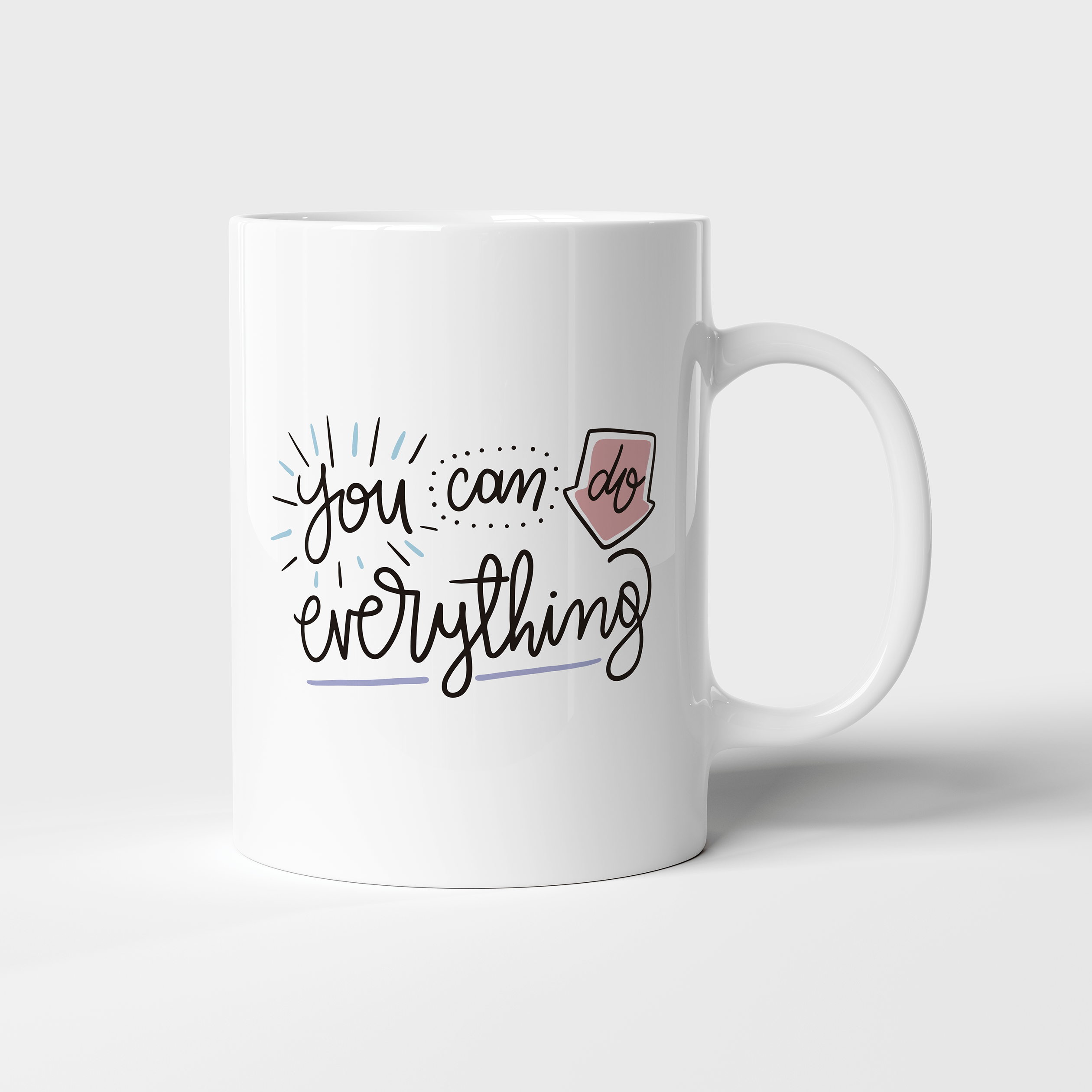 Caneca "Você pode fazer qualquer coisa"