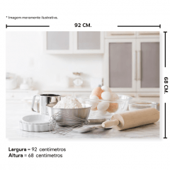 Fundo Fotográfico Cozinha em Tecido - CZ204 -01