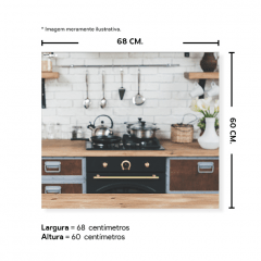 Fundo Fotográfico Cozinha em Tecido - CZ200 - 01