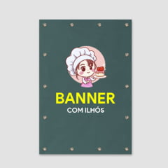 Banner em Lona com Ilhós