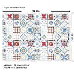 Fundo Fotográfico Azulejo em Tecido - AZ215