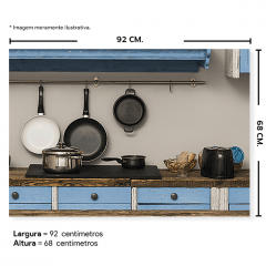 Fundo Fotográfico Cozinha em Tecido - CZ208