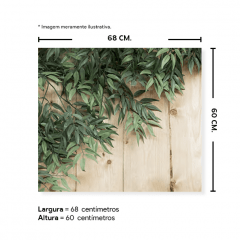 Fundo Fotográfico Folhagem em Tecido - F252