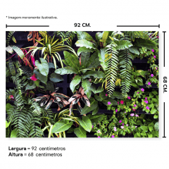 Fundo Fotográfico Folhagem em Tecido - F258
