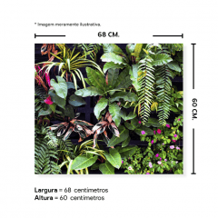 Fundo Fotográfico Folhagem em Tecido - F258