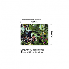 Fundo Fotográfico Folhagem em Tecido - F258