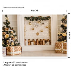 Fundo Fotográfico Natal em Tecido - NTL209