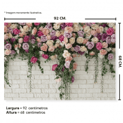 Fundo Fotográfico Floral em Tecido - FL203