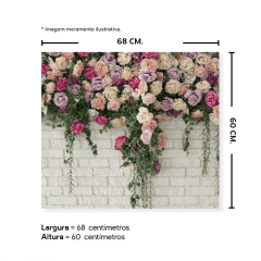 Fundo Fotográfico Floral em Tecido - FL203